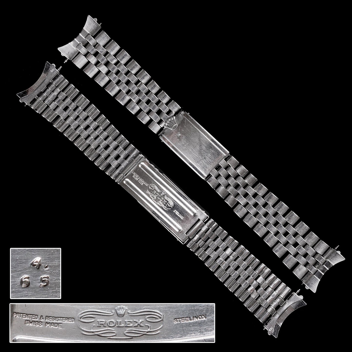 No. b2285 / Rolex 20mm Jubilee Bracelet - 1965