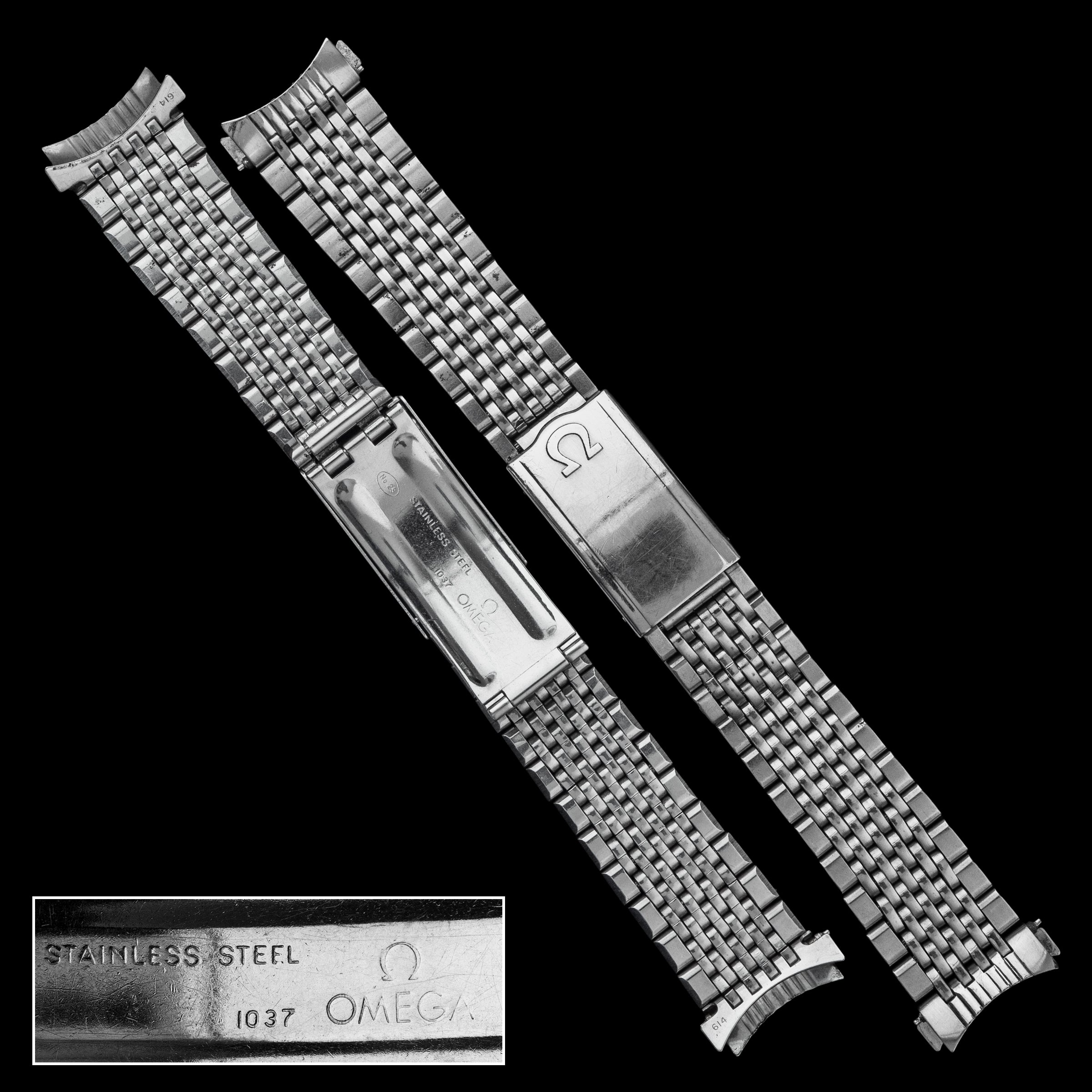 No. b8525 / Omega 18mm Bracelet - 1960s – From Time To Times