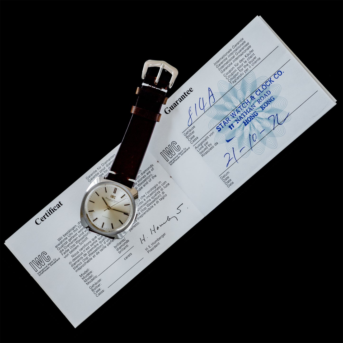 No. 186 / IWC Automatic with Paper - 1960s