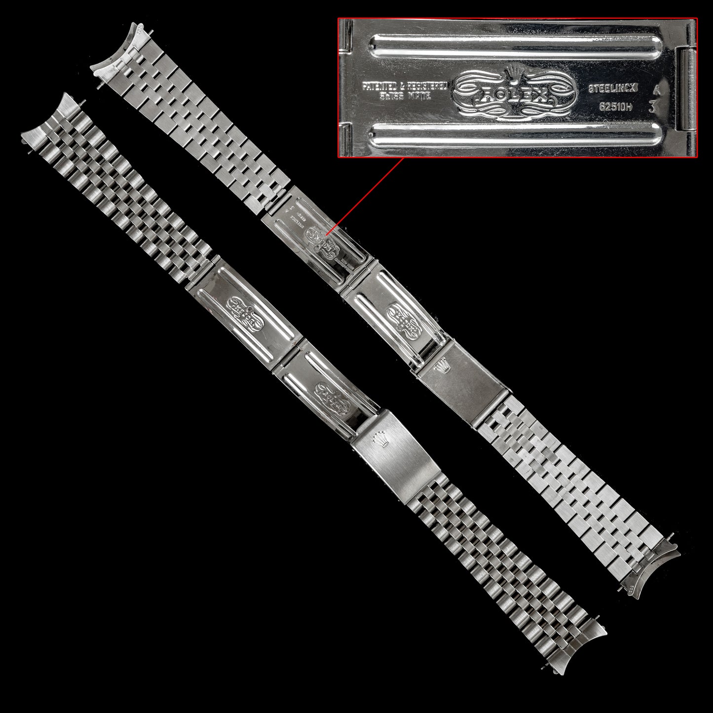 No. b2245 / Rolex Jubilee Bracelet - 1970s