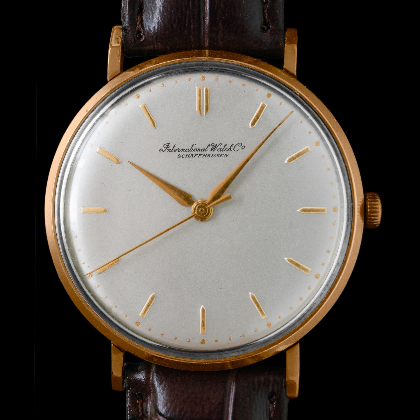 No. 313 / IWC 18k Solid Gold Manual - 1956