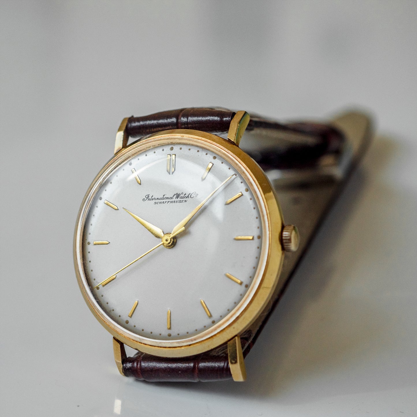 No. 313 / IWC 18k Solid Gold Manual - 1956
