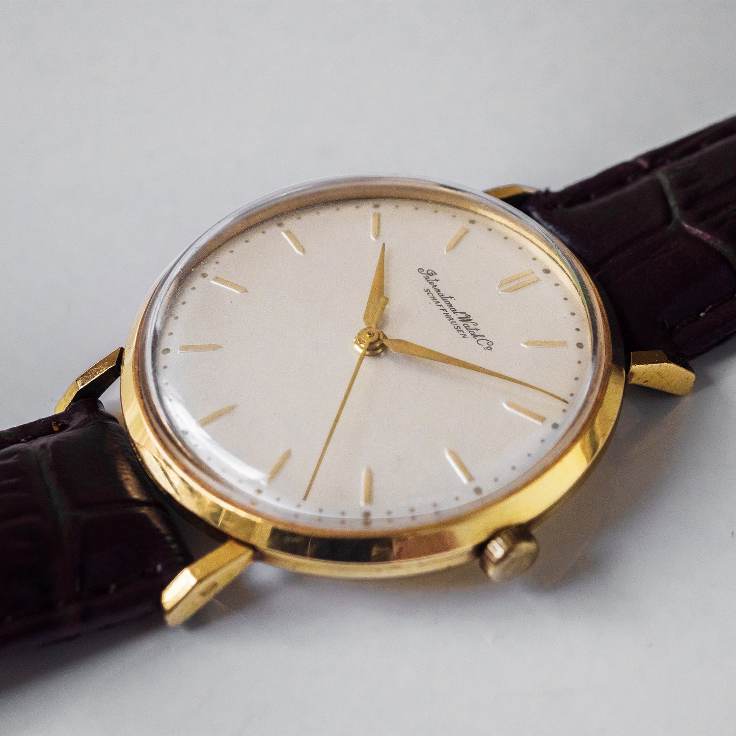 No. 313 / IWC 18k Solid Gold Manual - 1956