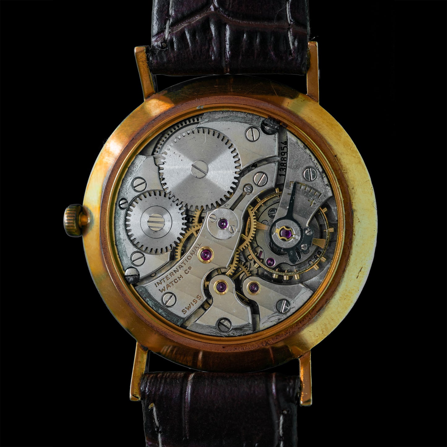 No. 313 / IWC 18k Solid Gold Manual - 1956