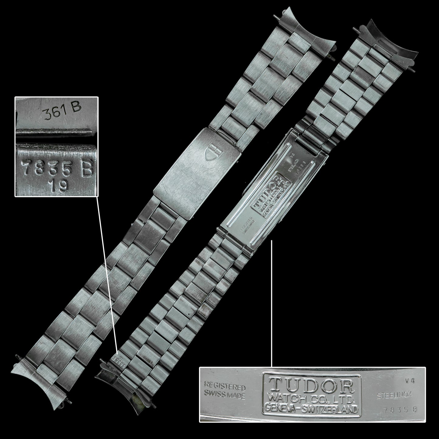 No. b3625 / Tudor Oyster 19mm Bracelet - 1996
