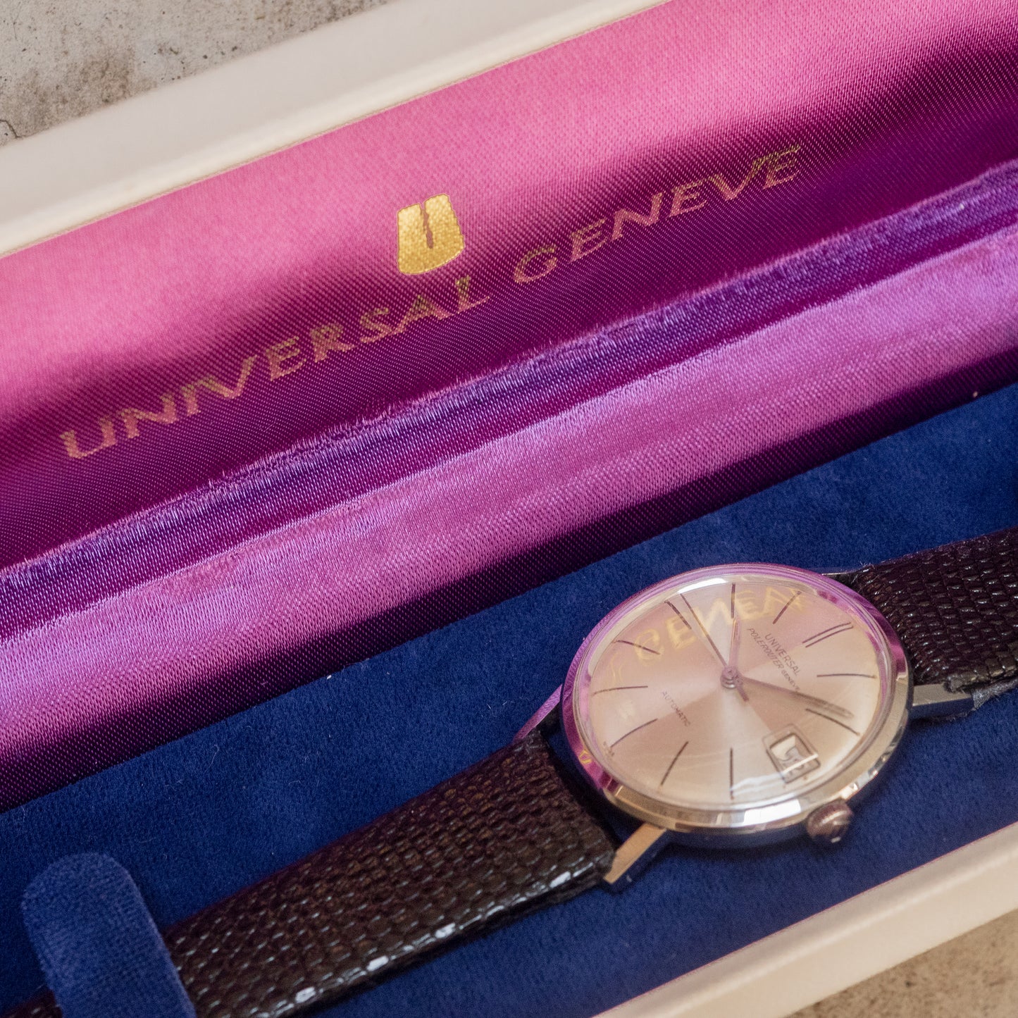 No. 365 / Universal Genève Polerouter with Box - 1959