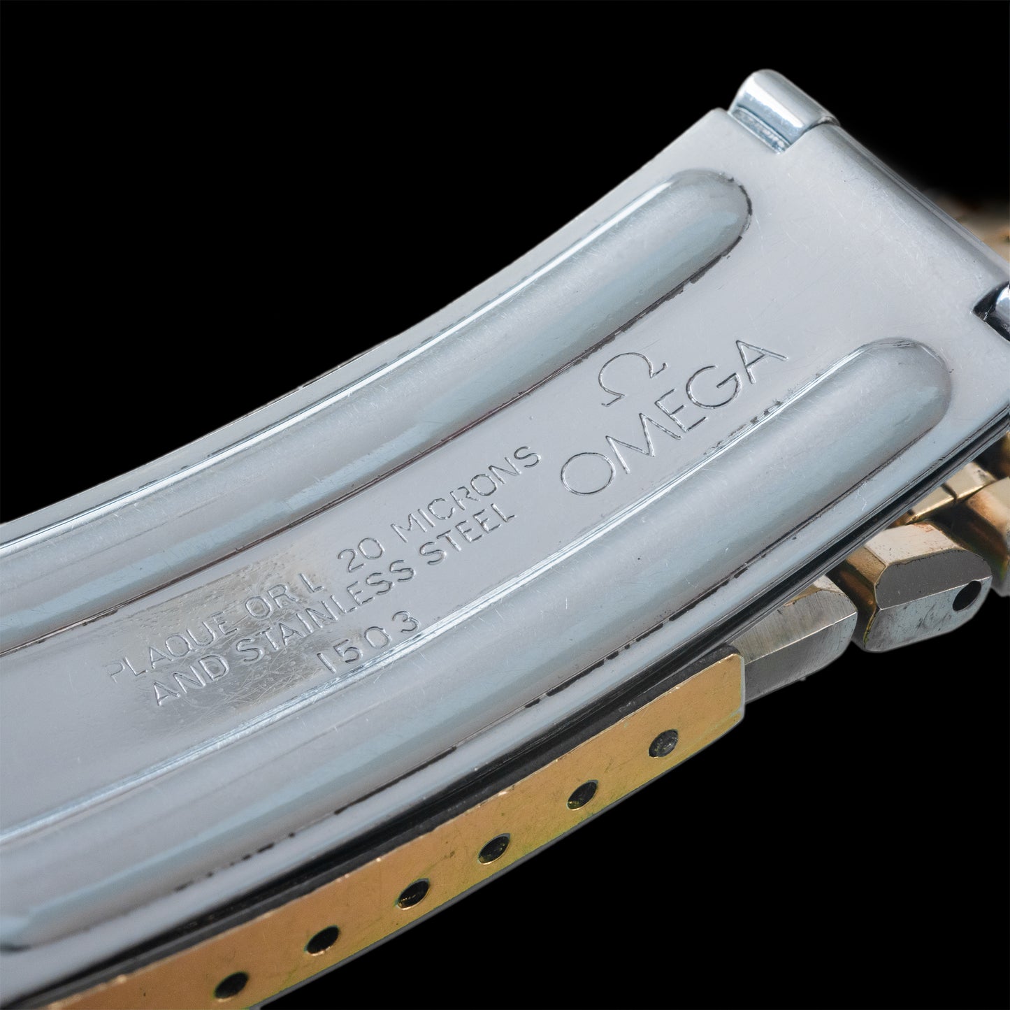No. b4135 / Omega 18mm GP Bracelet - 1960s