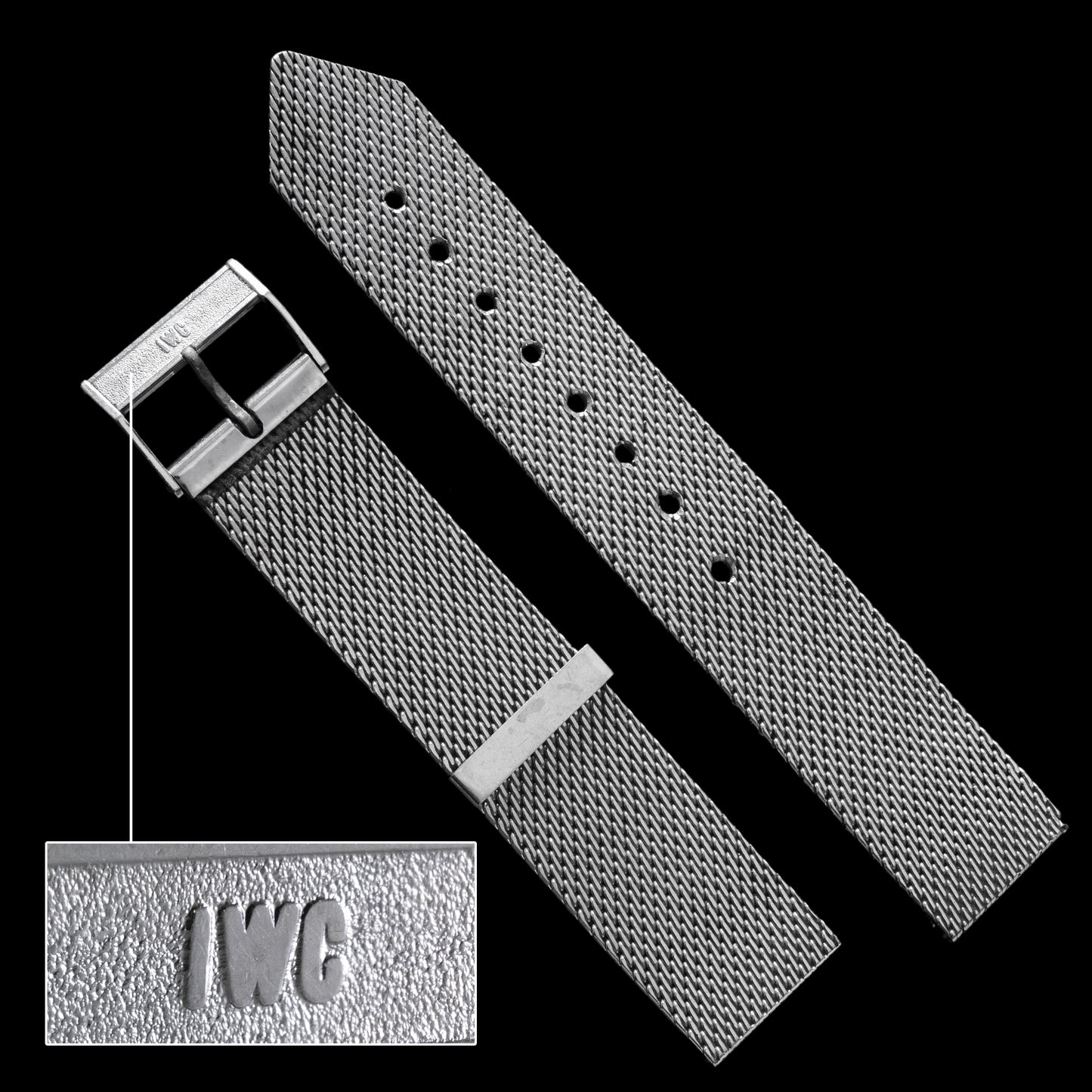 No. b4275 / IWC 18mm Mesh Bracelet - 1970s