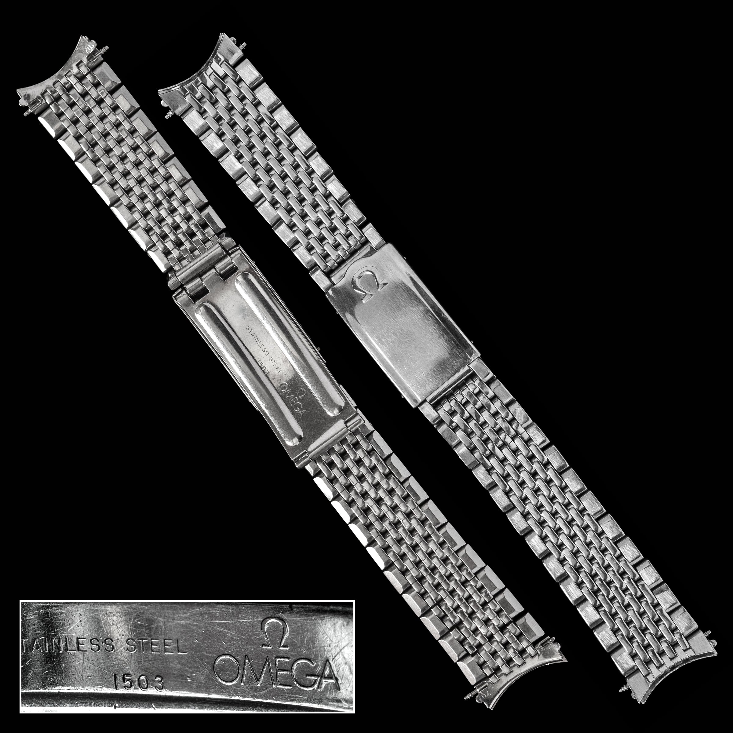 b4615 Omega 18mm Rice Grain Bracelet 1960s – From Time To