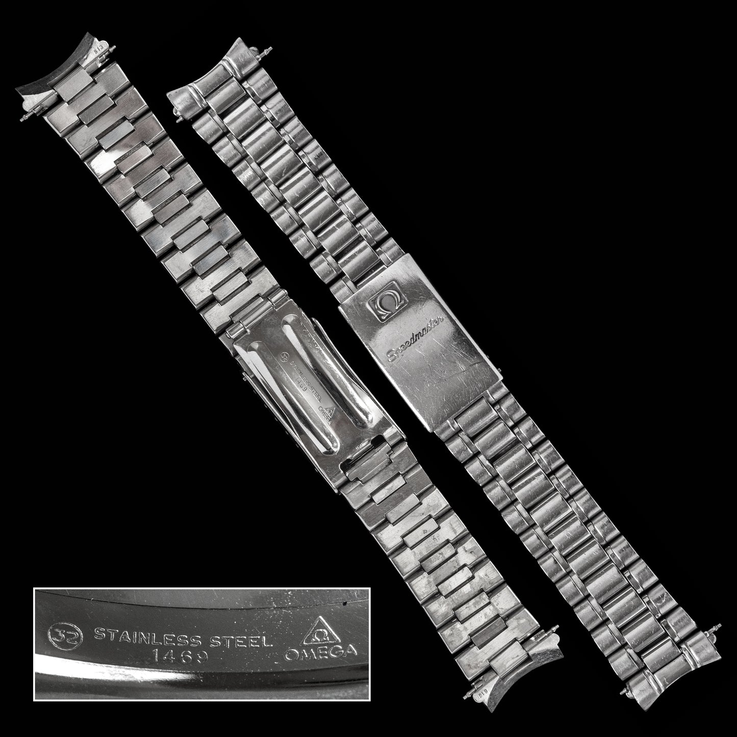 No. b5465 / Omega 18mm Speedmaster Bracelet - 1990s
