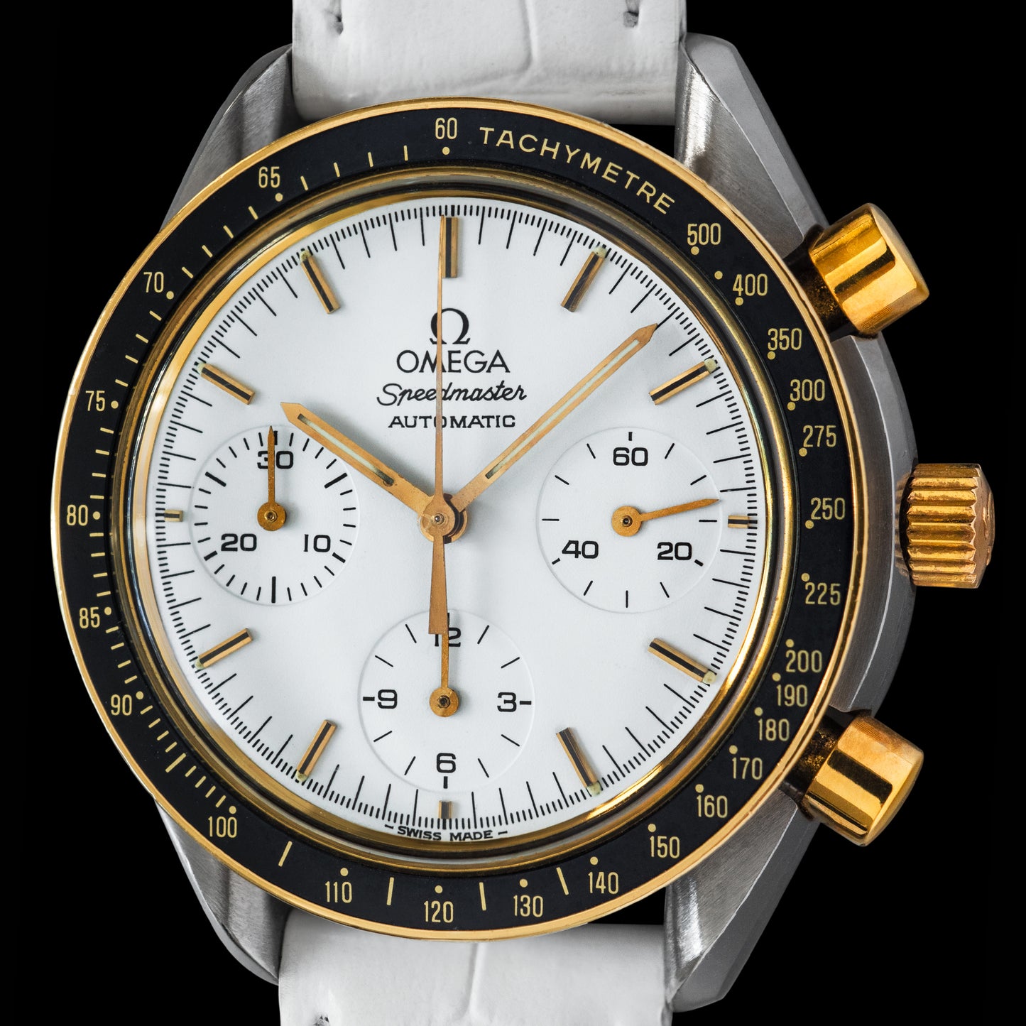 No. 550 / Omega Speedmaster "Two Tones" with Box Set (Serviced) - 1993