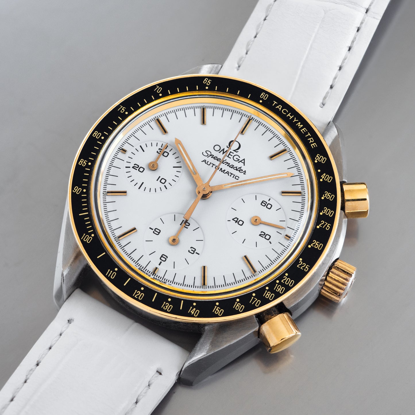 No. 550 / Omega Speedmaster "Two Tones" with Box Set (Serviced) - 1993