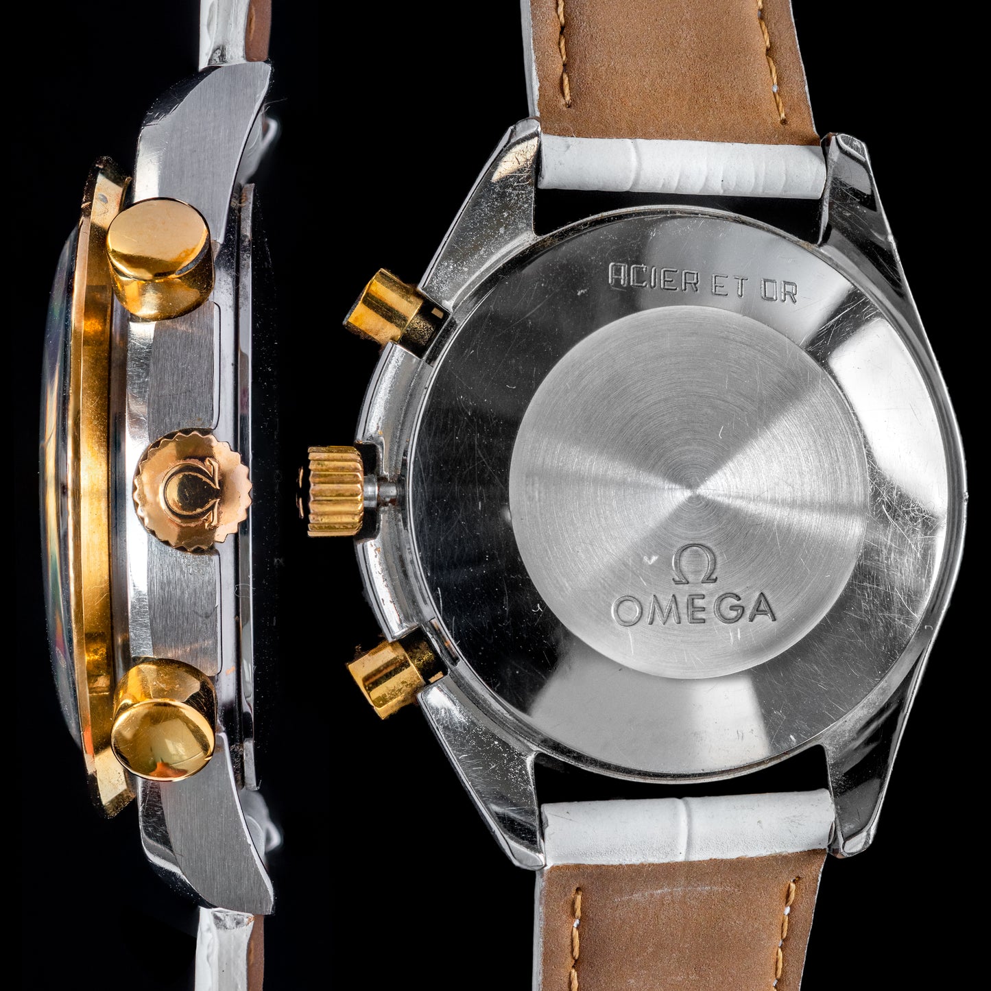 No. 550 / Omega Speedmaster "Two Tones" with Box Set (Serviced) - 1993