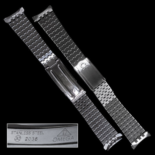 No. b5715 / Omega 19mm Bracelet - 1960s