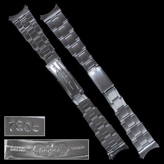 No. b5755 / Rolex 19mm Rivet Bracelet - 1960s