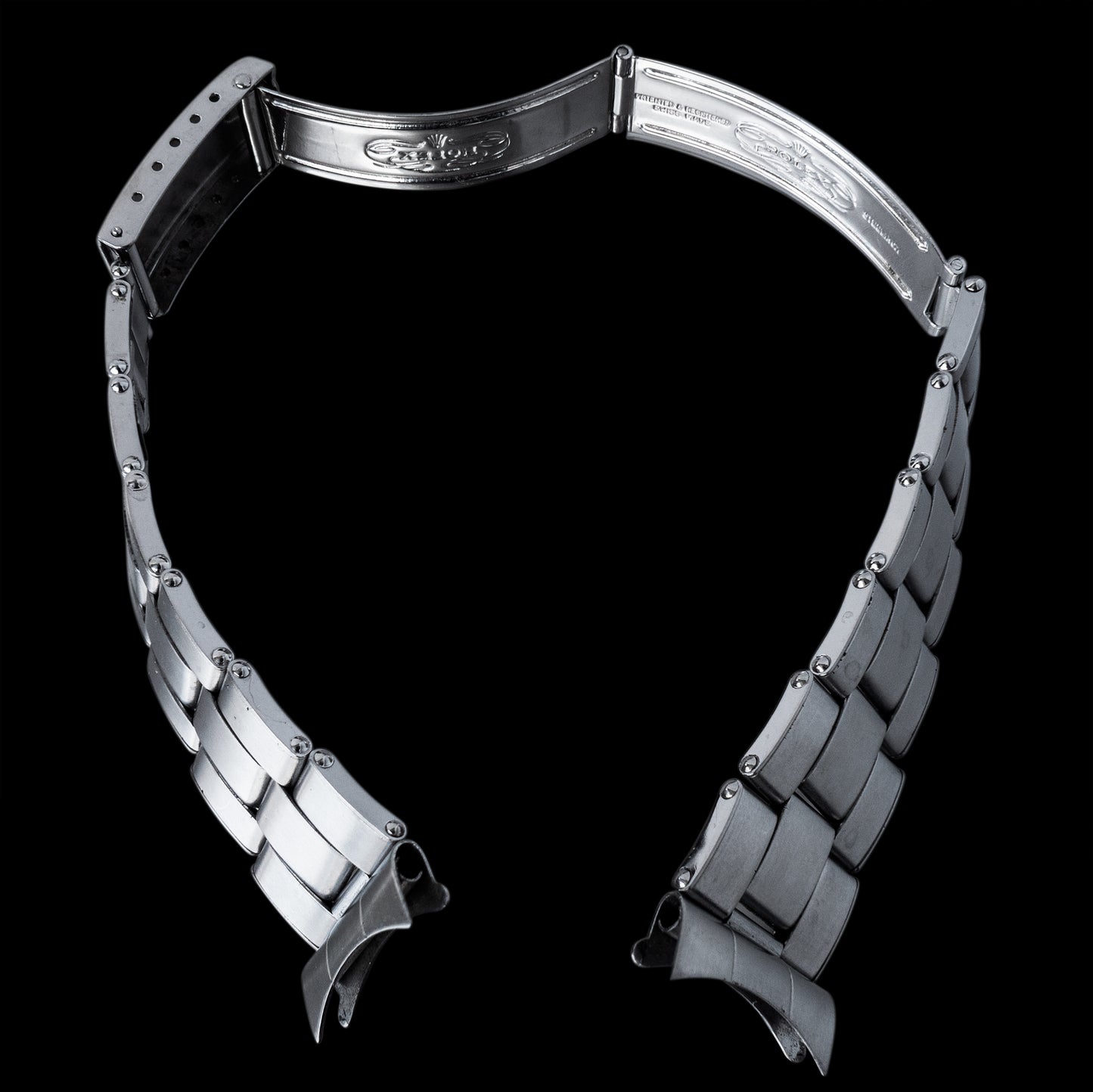 No. b5755 / Rolex 19mm Rivet Bracelet - 1960s