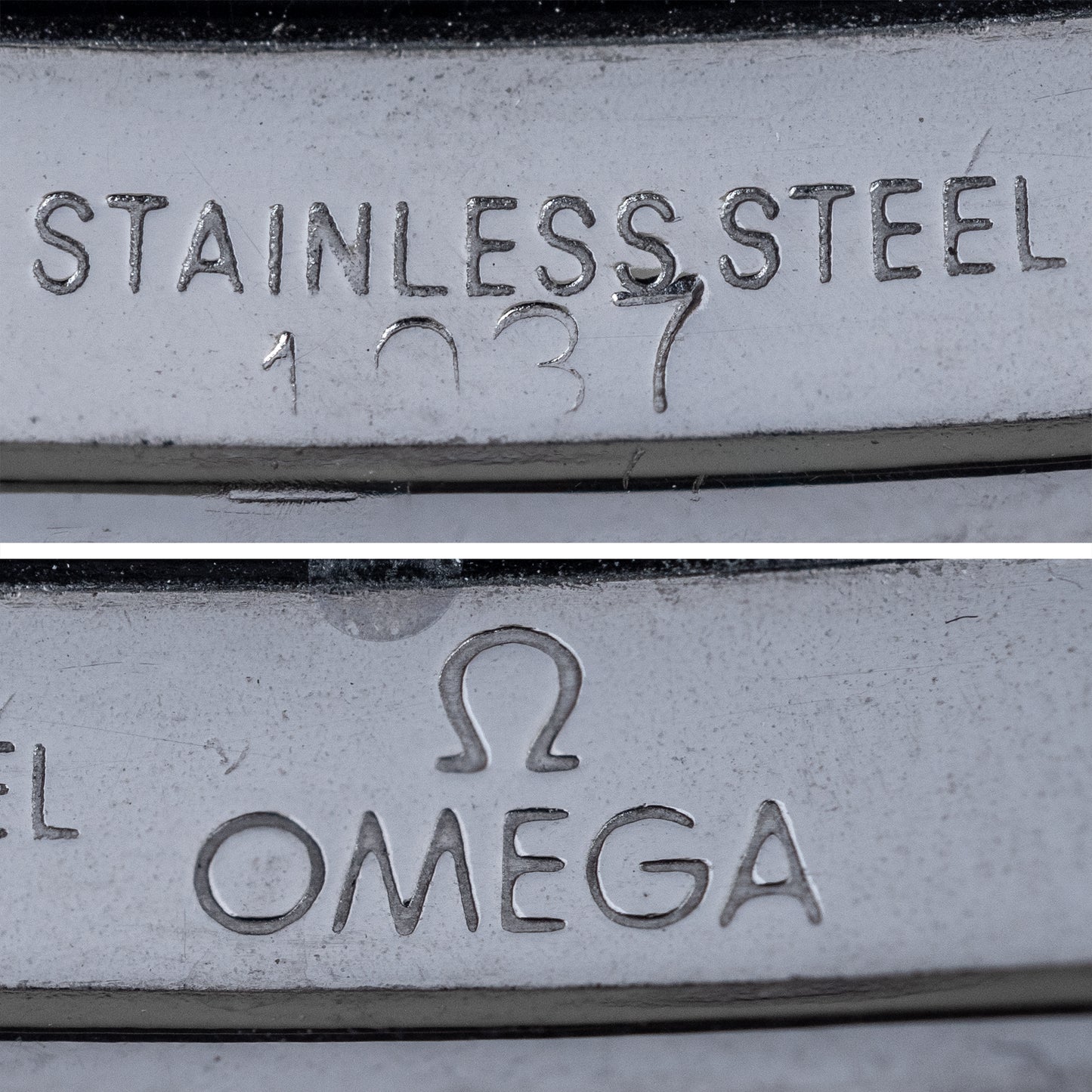 No. b5785 / Omega 18mm Mesh Bracelet - 1960s