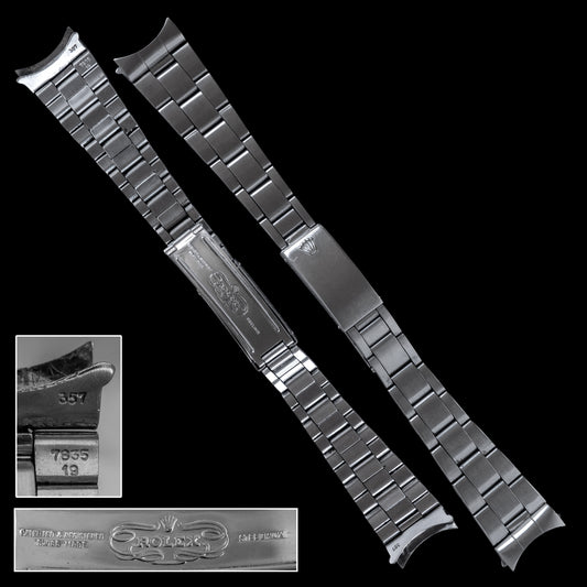 No. b5845 / Rolex 19mm Oyster Bracelet - 1972