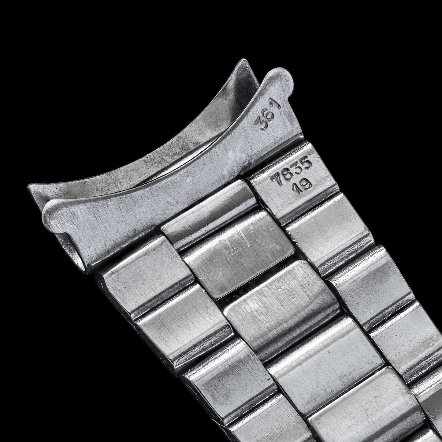 No. b5885 / Rolex 19mm Rivet Bracelet - 1972