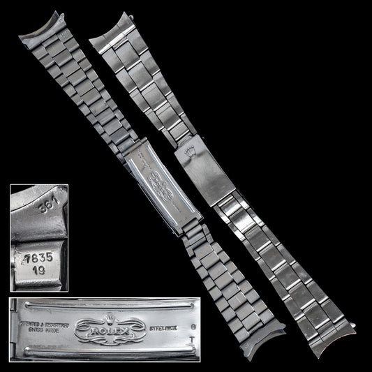 No. b6085 / Rolex 19mm Oyster Bracelet - 1977