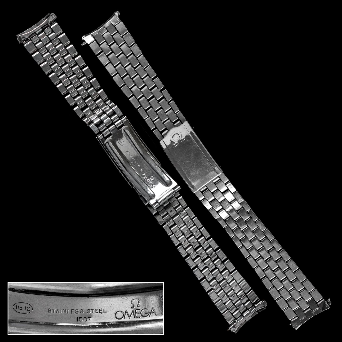 No. b6105 / Omega 19mm Constellation Bracelet - 1960s