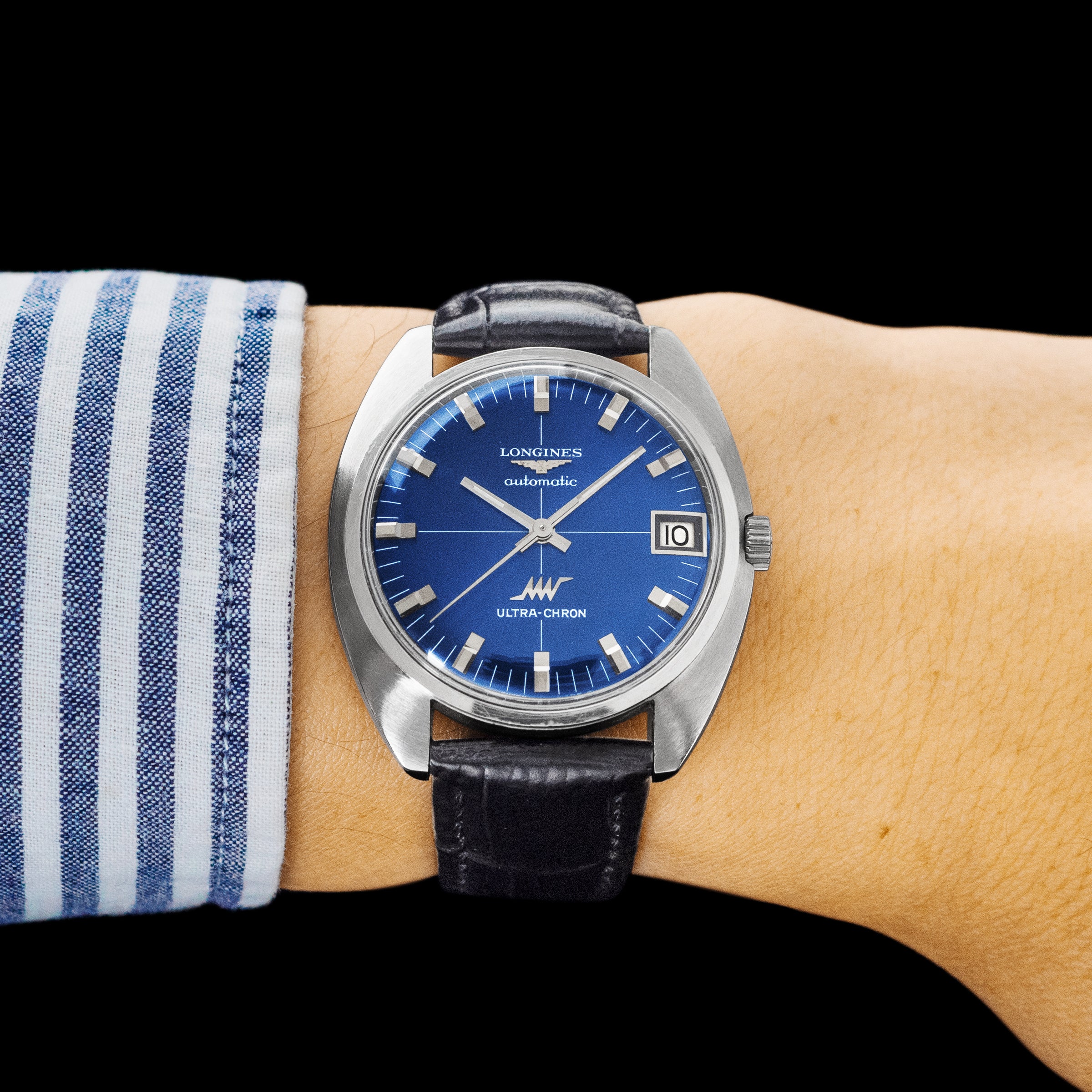 (597) OH済 ロンジン ウルトラクロン 1974年 レアクロスヘア文字盤 No. 597 / Longines Ultra-Chron (Serviced) - 1974 – From Time To Times
