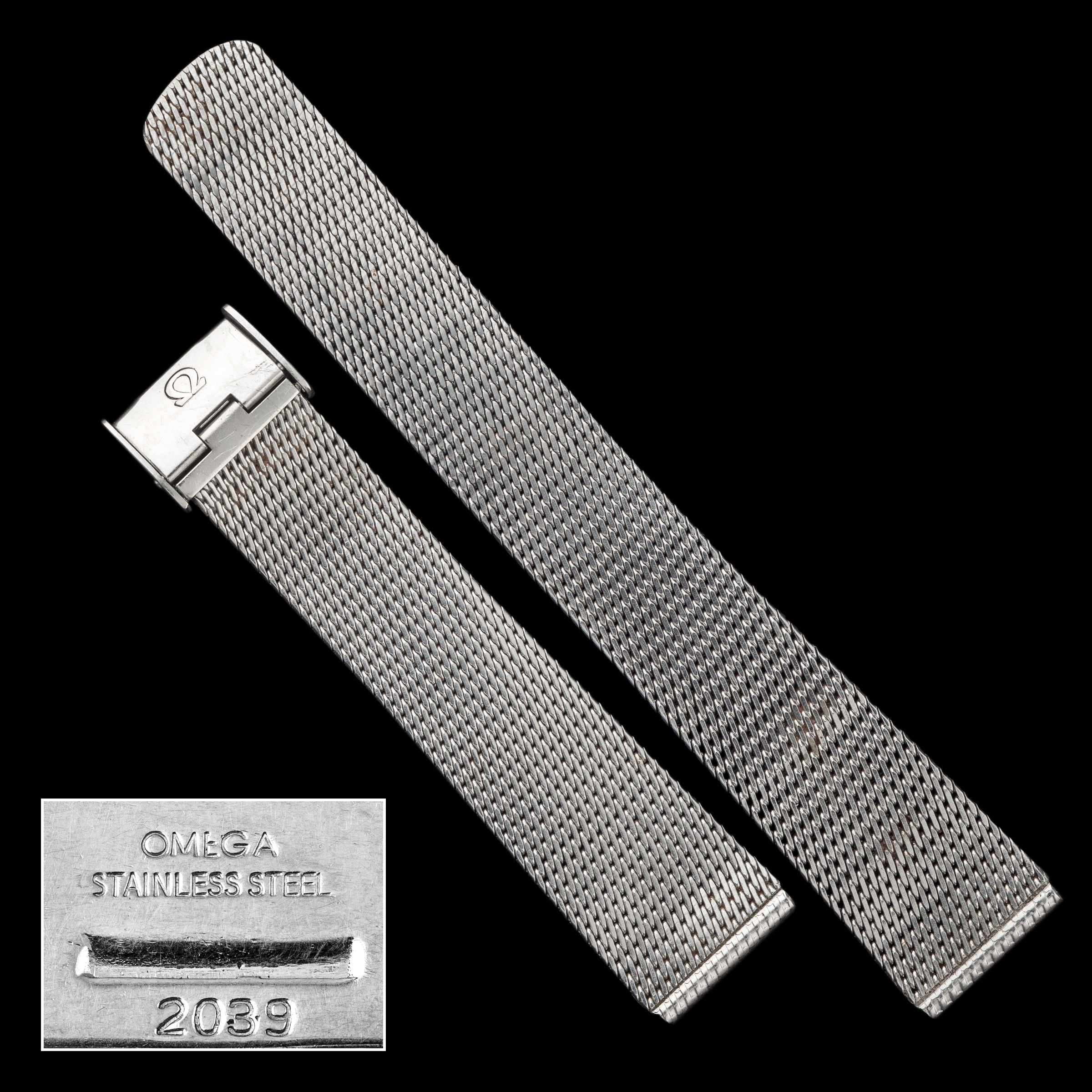 No. b7145 / Omega 18mm Mesh Bracelet - 1960s – From Time To Times