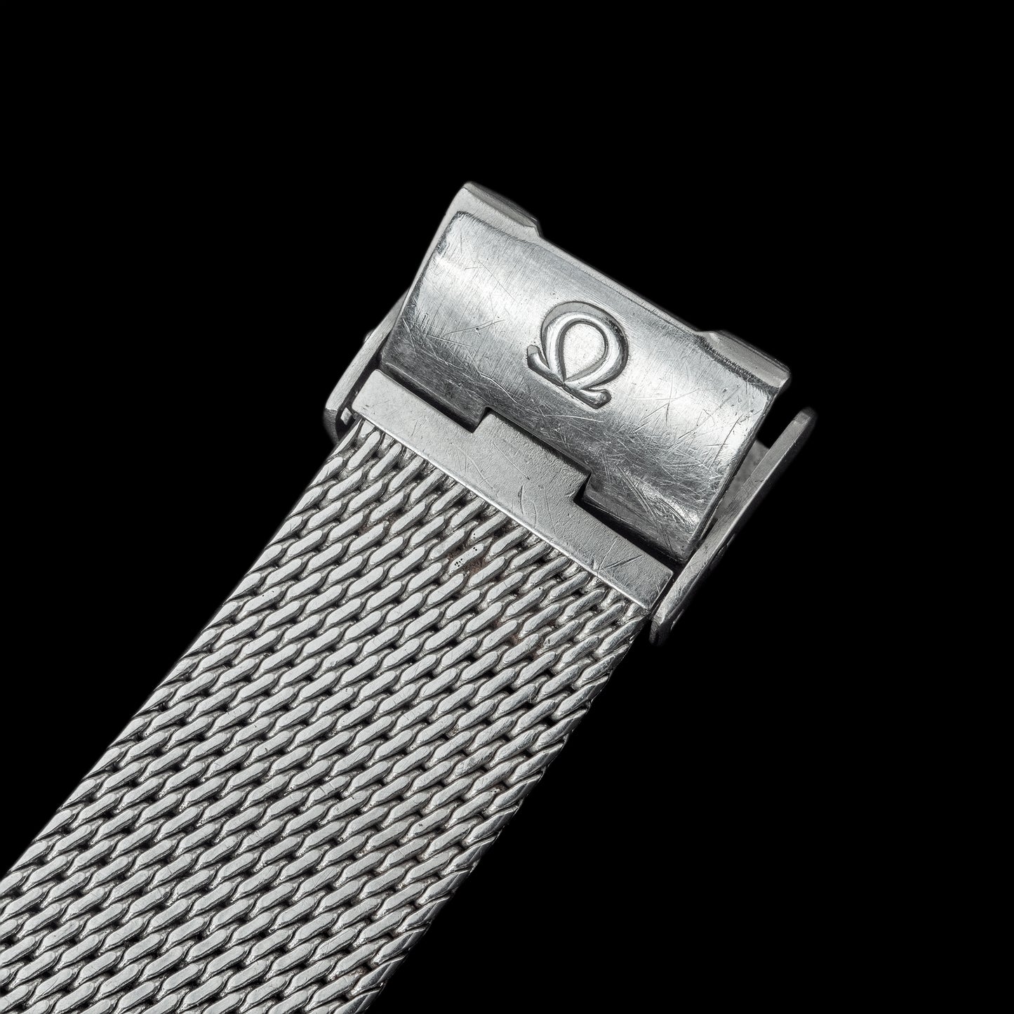 No. b7145 / Omega 18mm Mesh Bracelet - 1960s