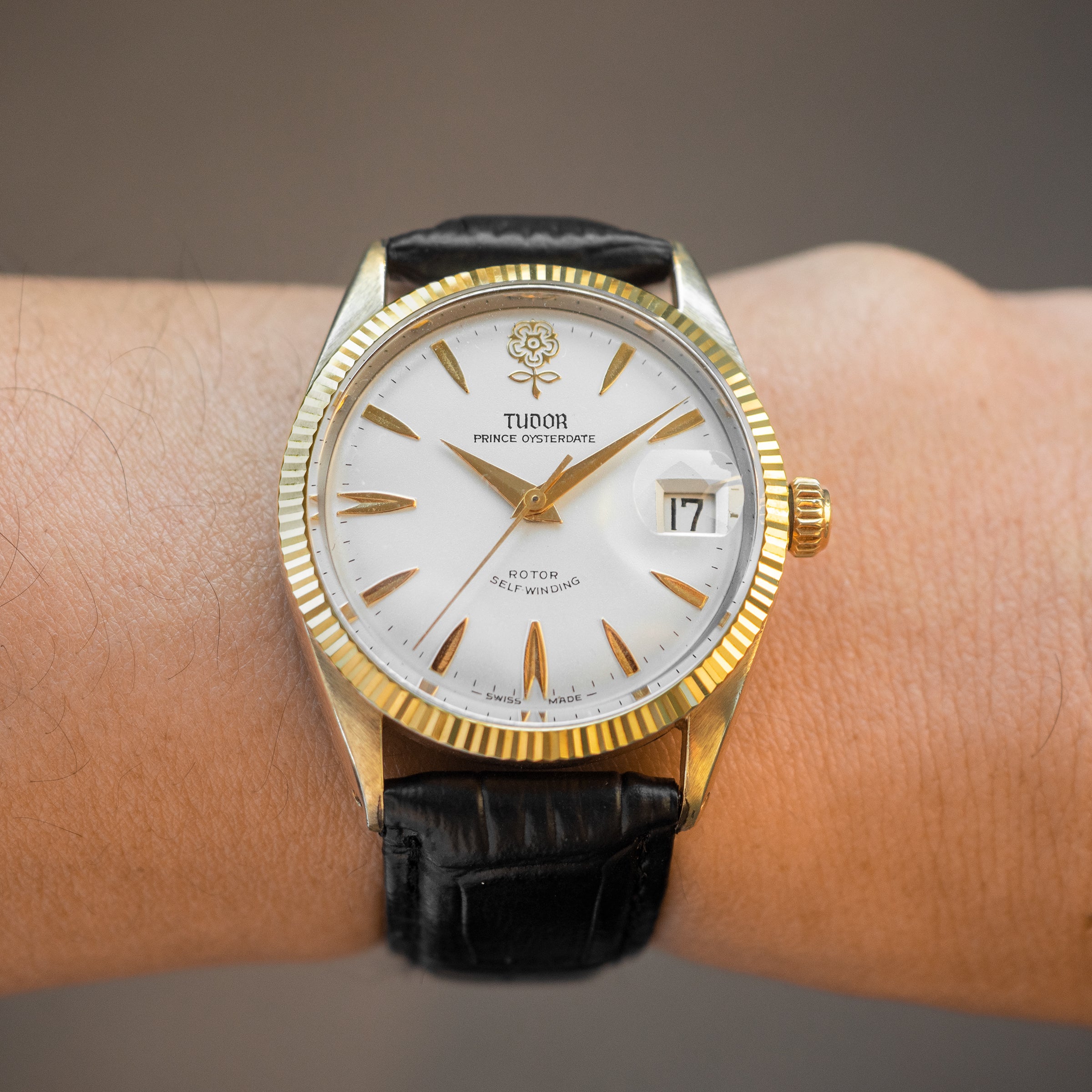 Tudor prince outlet oysterdate gold