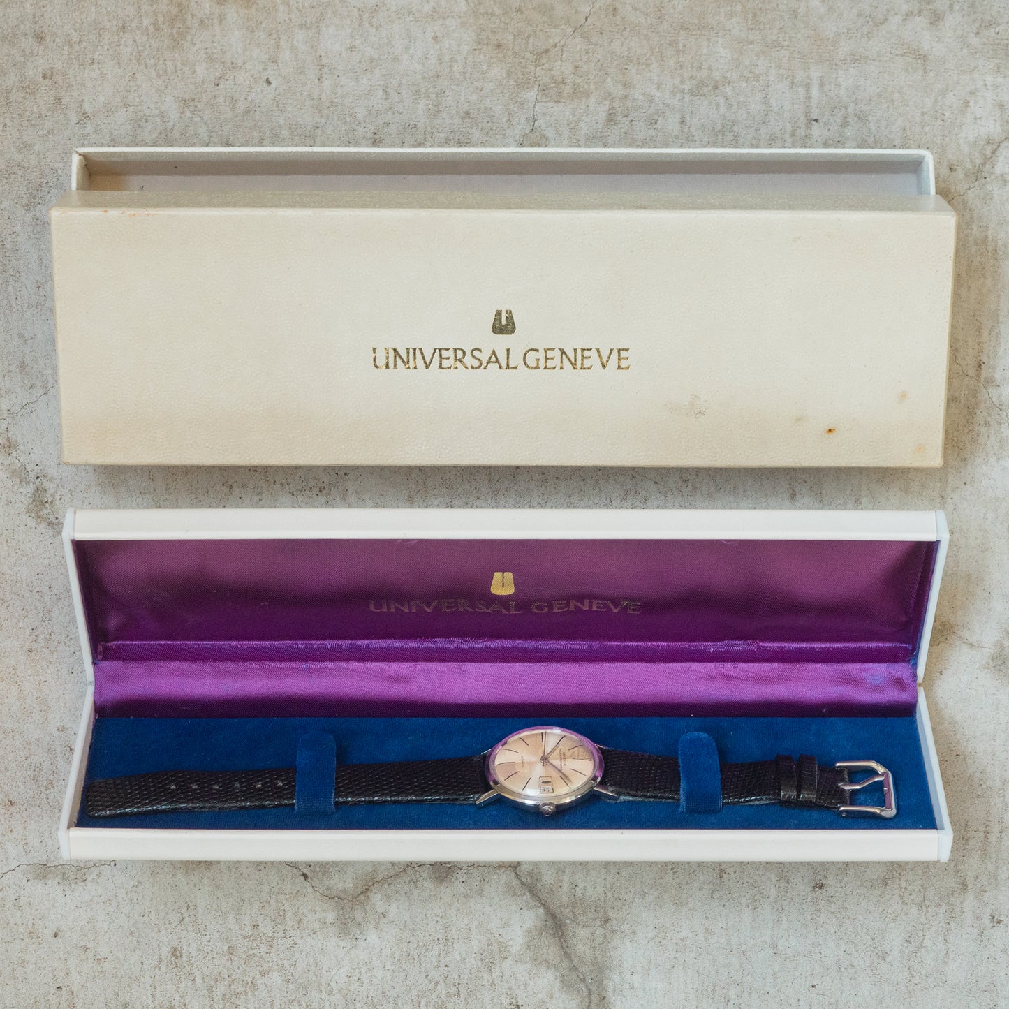 No. 365 / Universal Genève Polerouter with Box - 1959