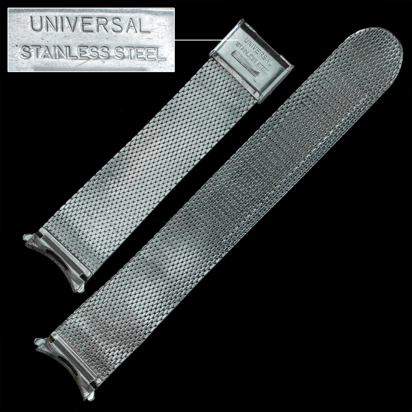 No. 377 / Universal Geneve 18mm Mesh Bracelet - 1970s