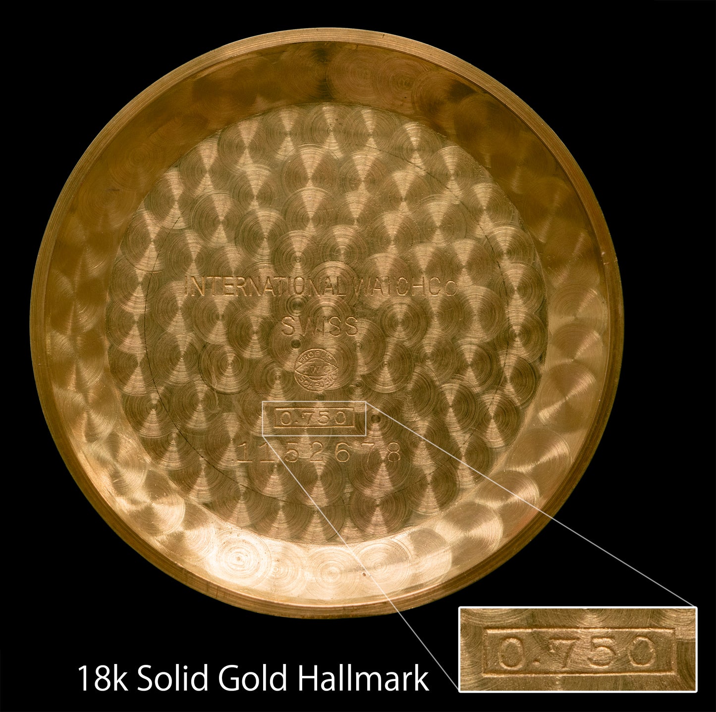 No. 398 / IWC 18k Solid Gold Manual - 1958