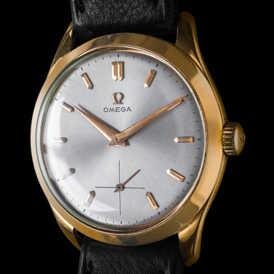 No. 412 / Omega Round 18K Solid Gold - 1950