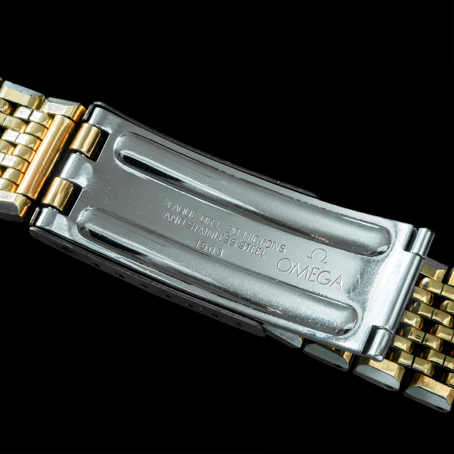 No. b4135 / Omega 18mm GP Bracelet - 1960s
