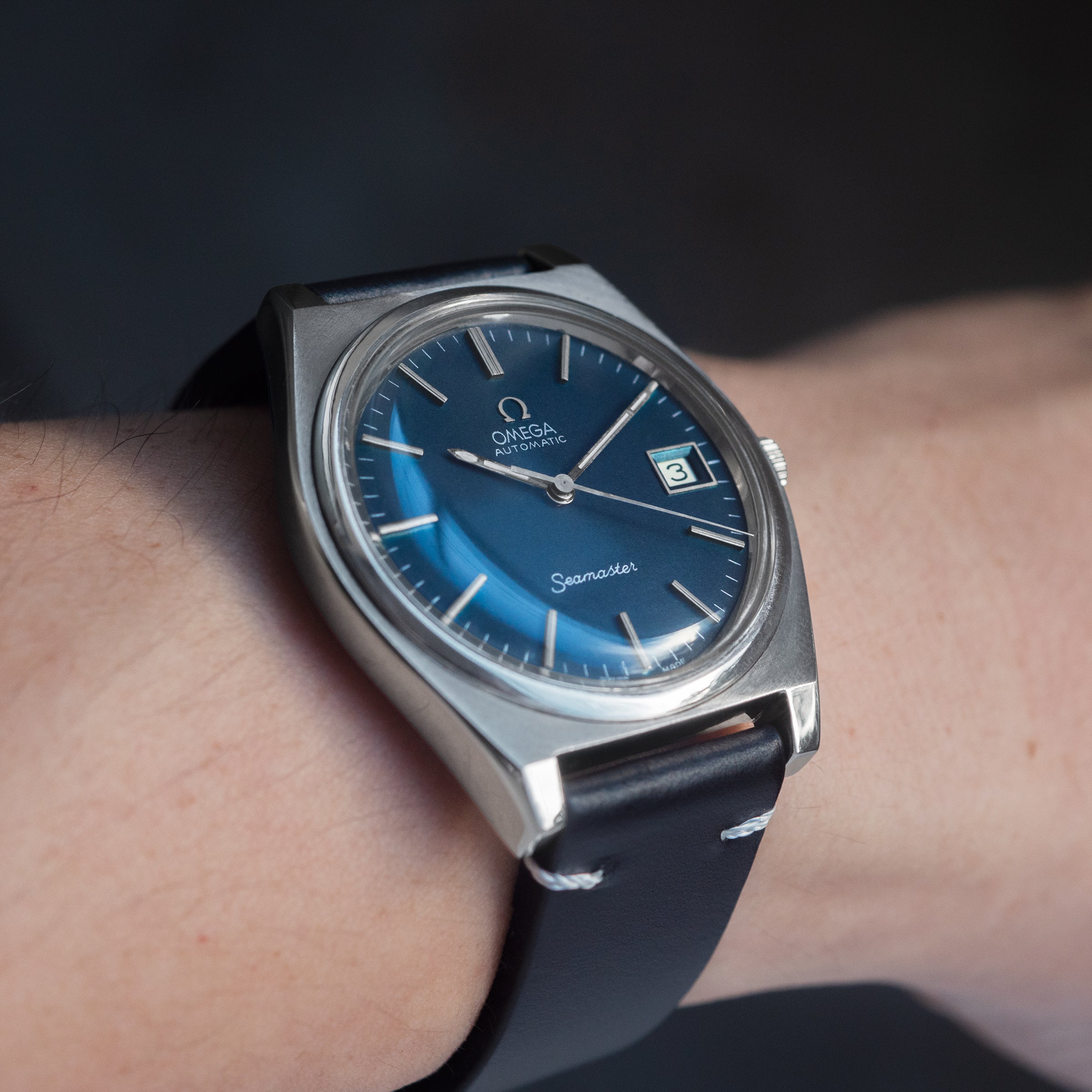 Omega seamaster hotsell automatic blue