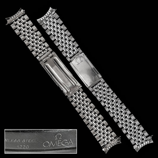 No. b4785 / Omega 18mm Rice Grain Bracelet - 1960s