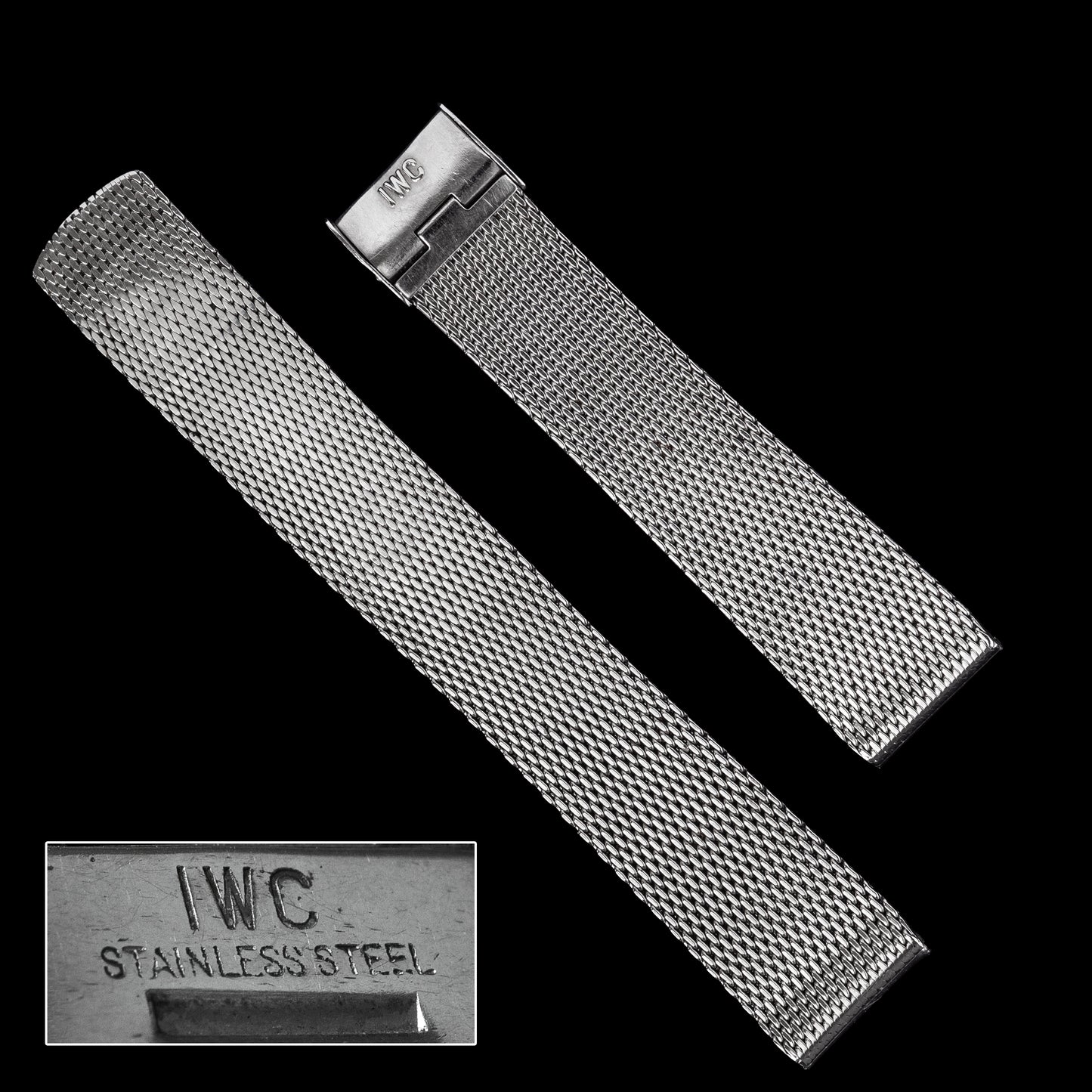 No. b5525 / IWC 18mm Mesh Bracelet - 1960s