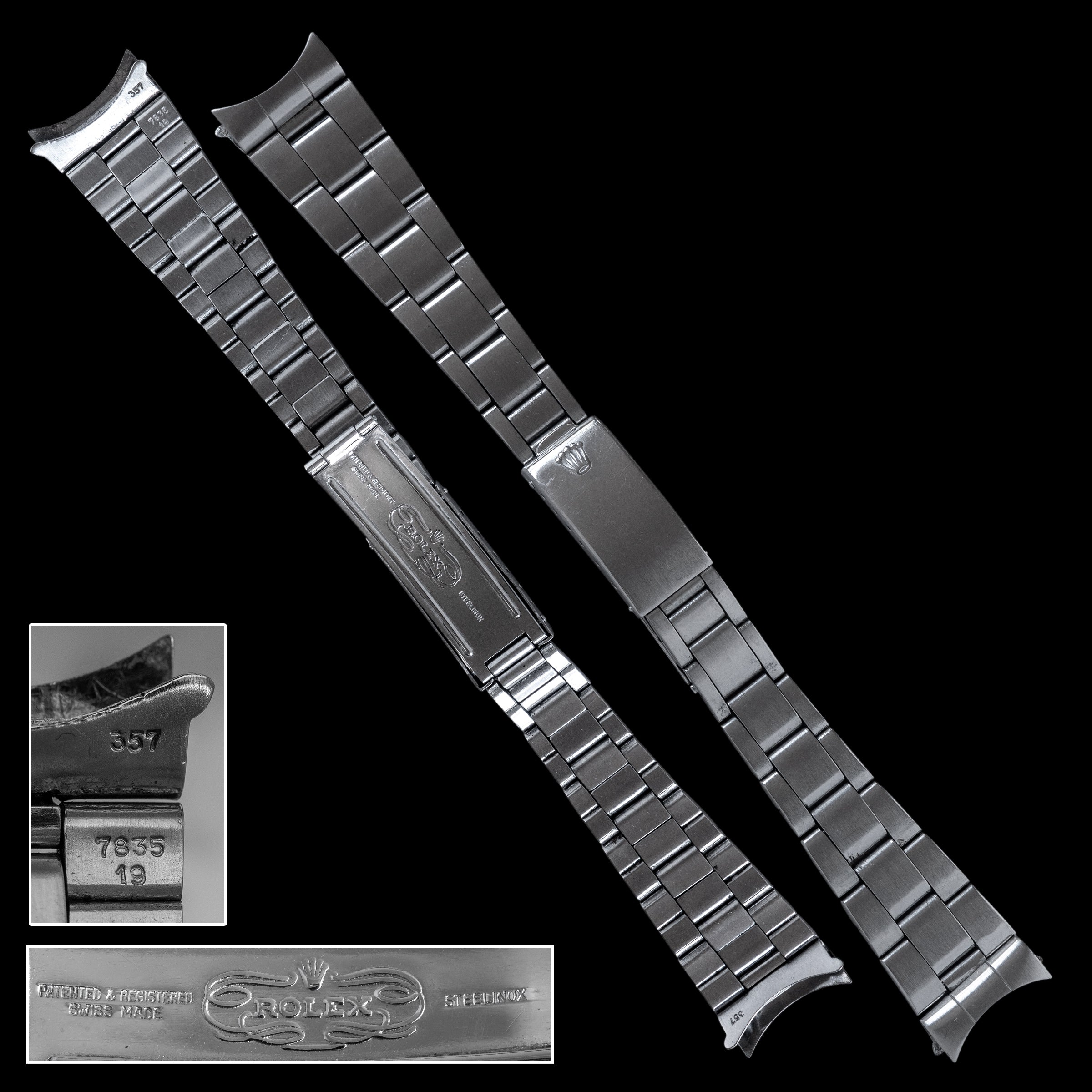 19MM SILVER STEEL JUBILEE BAND STRAP BRACELET FITS FOR TUDOR PRINCE OYSTER  DATE - SIPRO-CHIM