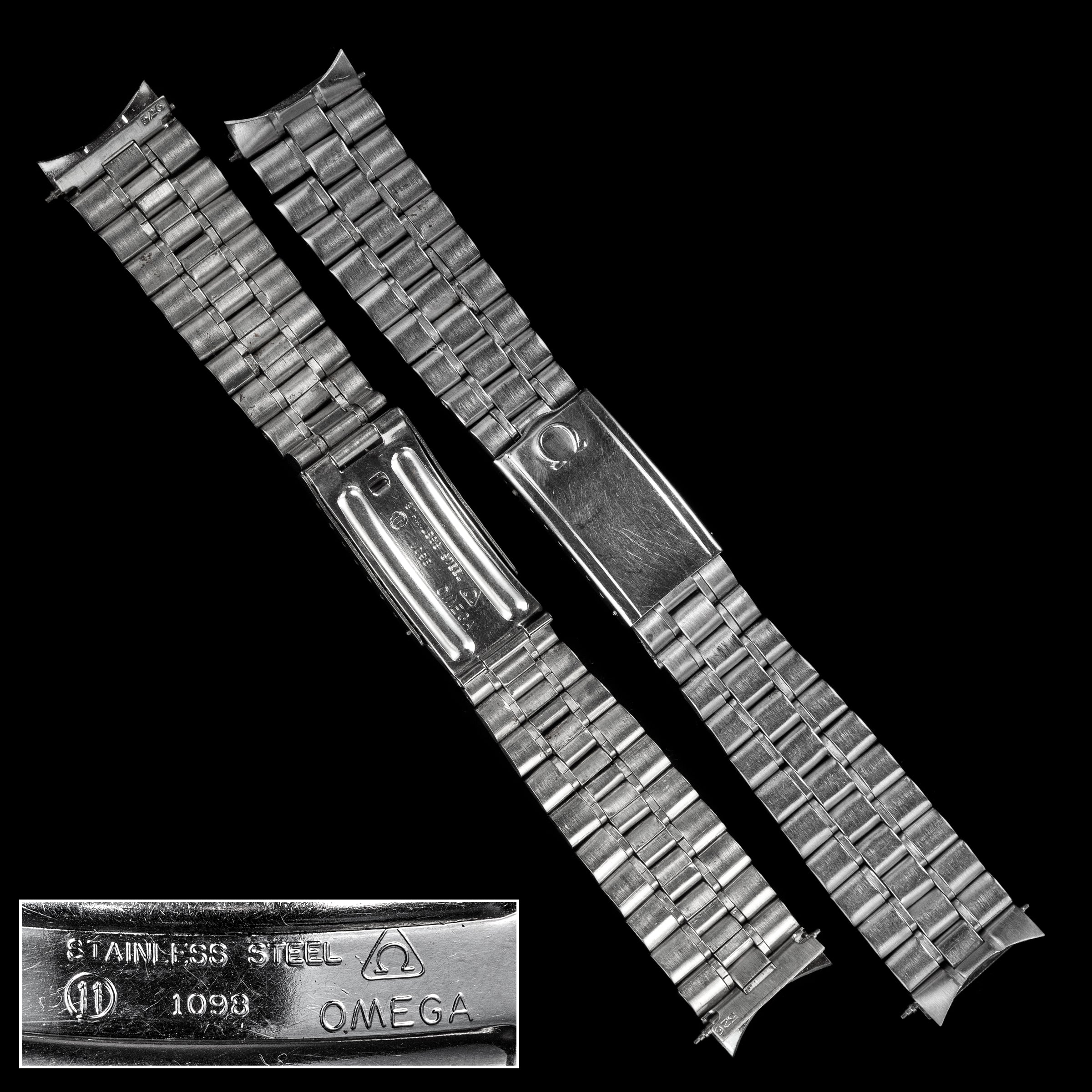 No. b6355 Omega 19mm Bracelet 1960s From Time To Times