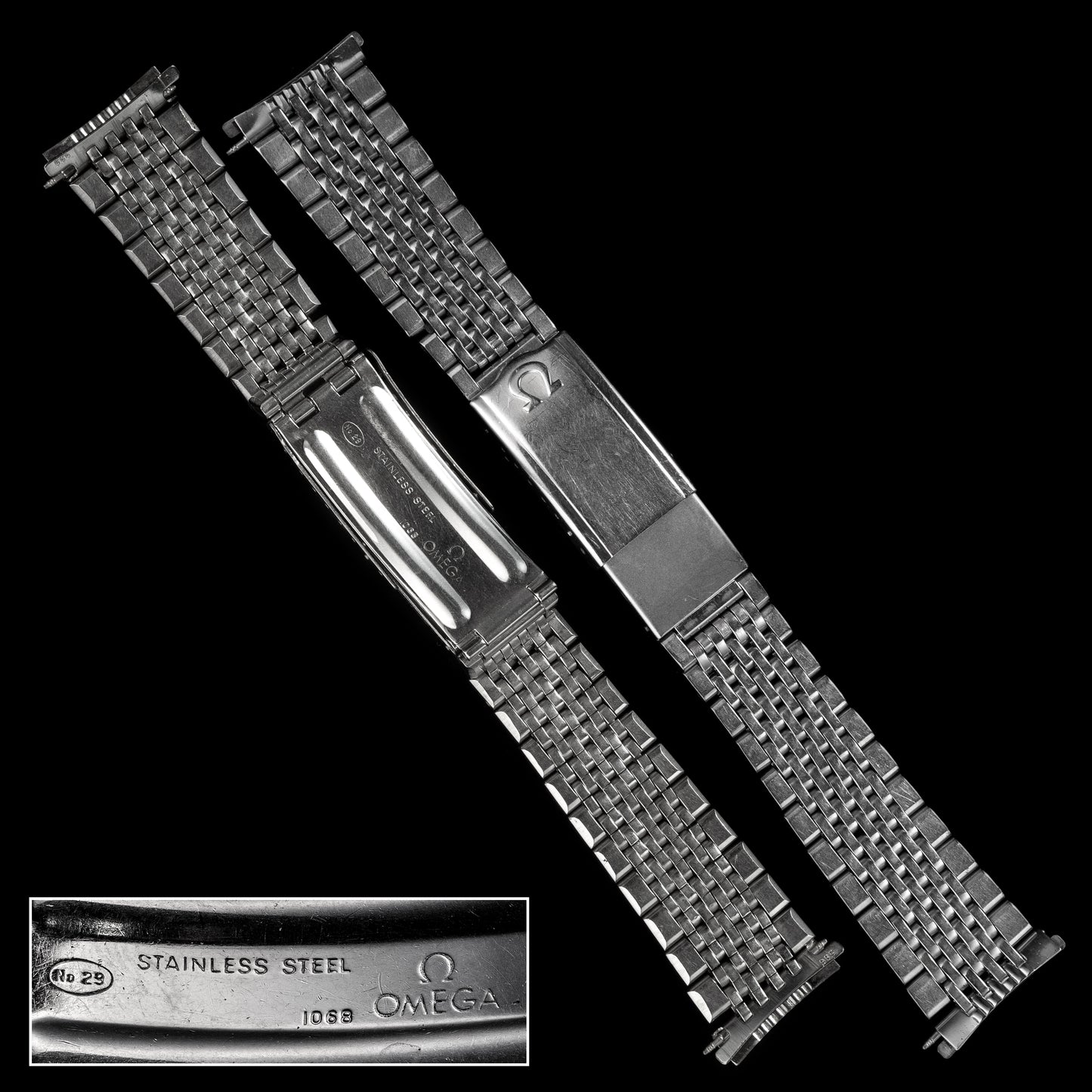 No. b6375 / Omega 20mm Bracelet - 1960s
