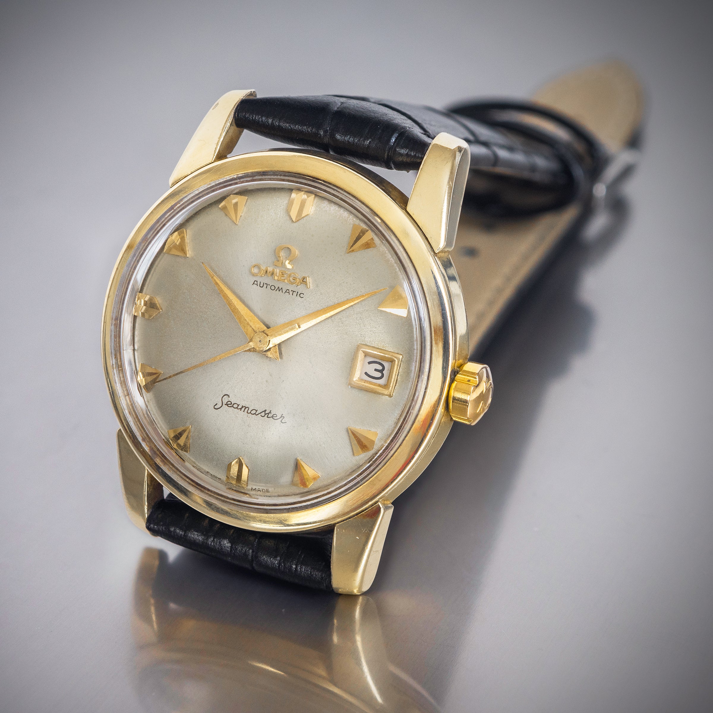 Omega seamaster outlet gold 1960